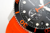 Tissot Seastar 1000 Chronograph Black Dial Orange Rubber Strap Watch For Men - T120.417.17.051.01