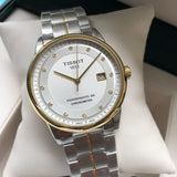 Tissot Luxury Powermatic 80 White Dial Silver Steel Strap Watch For Men - T086.408.22.036.00