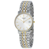 Tissot Desire White Dial Two Tone Mesh Bracelet Two Tone Steel Watch For Men - T52.2.481.31