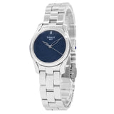 Tissot T Wave Donna Blue Dial Silver Steel Strap Watch For Women - T112.210.11.041.00