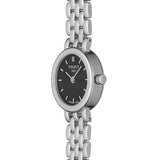 Tissot T Lady Lovely Black Dial Silver Steel Strap Watch For Women - T058.009.11.051.00