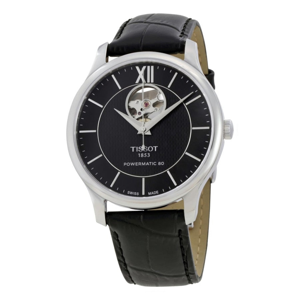 Tissot Tradition Powermatic 80 Open Heart Automatic Watch For Men