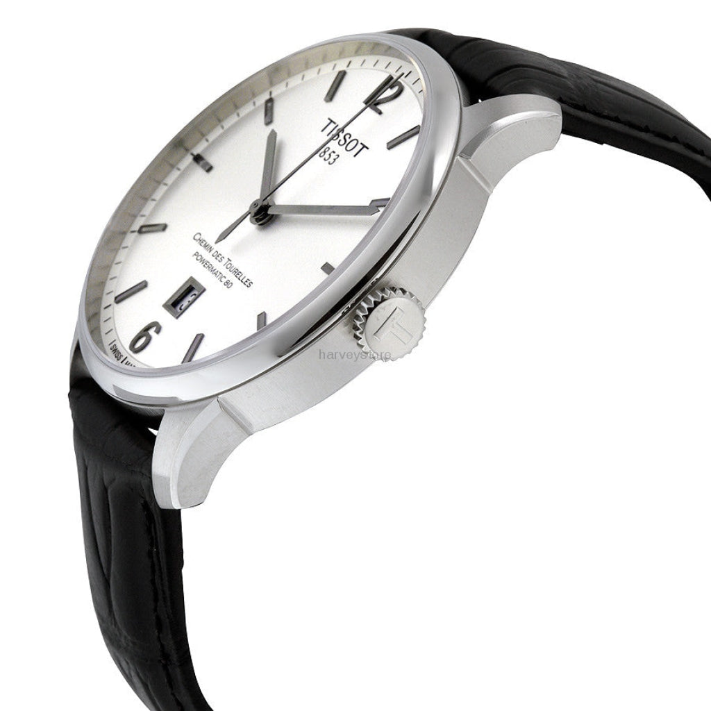 Tissot Chemin Des Tourelles Powermatic 80 Silver Dial Black