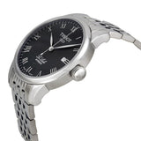 Tissot T Classic Powermatic 80 Black Dial Silver Steel Strap Watch For Men - T41.1.483.52