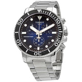 Tissot Seastar 1000 Chronograph Driver Blue Dial Silver Steel Strap Watch For Men - T120.417.11.041.01