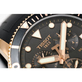 Tissot Seastar 1000 Chronograph Quartz Black Dial Black Rubber Strap Watch For Men - T120.417.37.051.00