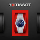 Tissot PRX Quartz Blue Dial Silver Steel Strap Watch For Men - T137.210.11.041.00