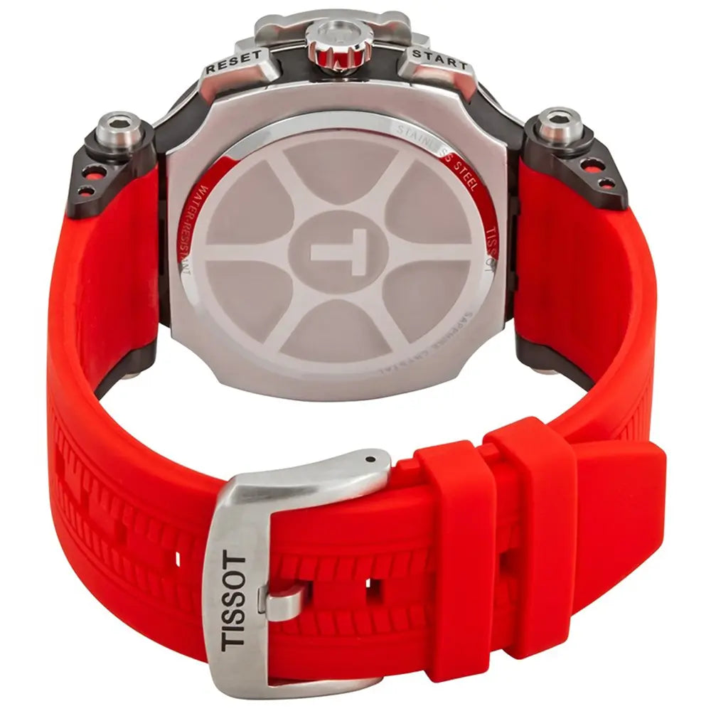 Tissot T Race Chronograph Rel gio com pulseira de borracha