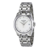 Tissot T Trend Couturier White Dial Silver Steel Strap Watch For Women - T035.210.11.011.00