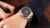 Tissot Couturier Chronograph Black Dial Silver Steel Strap Watch For Men - T035.617.11.051.00