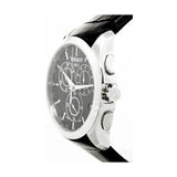 Tissot T Classic Couturier Chronograph Black Dial Black Leather Strap Watch For Men - T035.617.16.051.00