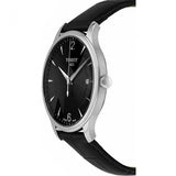 Tissot T Classic Tradition Black Dial Black Leather Strap Watch For Men - T063.610.16.057.00