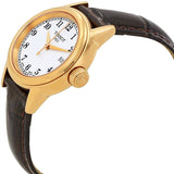 Tissot Carson White Dial Brown Leather Strap Watch For Women - T085.210.36.012.00