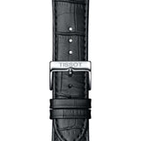 Tissot Carson Premium Automatic Lady White Dial Black Leather Strap Watch for Women - T122.207.16.033.00