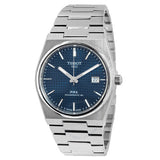 Tissot PRX Powermatic 80 Blue Dial Silver Steel Strap Watch For Men - T137.407.11.041.00