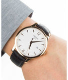 Tissot T Classic Tradition White Dial Brown Leather Strap Watch For Men - T063.610.36.037.00