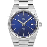 Tissot PRX Quartz Blue Dial Silver Steel Strap Watch For Men - T137.210.11.041.00