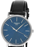 Tissot Everytime Gent Blue Dial Black Leather Strap Watch for Men - T143.410.16.041.00