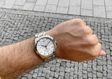 Tissot Couturier Chronograph White Dial Silver Steel Strap Watch For Men - T035.617.11.031.00