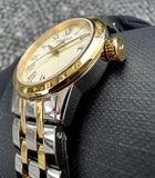 Tissot Classic Dream Lady Gold Dial Two Tone Steel Strap Watch For Women - T129.210.22.263.00