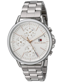 Tommy Hilfiger Carly White Dial Silver Stainless Steel Strap Watch for Women - 1781787