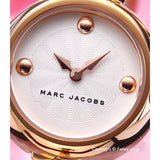 Marc Jacobs Courtney White Dial Rose Gold Steel Strap Watch for Women - MJ3458