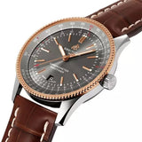 Breitling Navitimer 1 Automatic 41mm Black Dial Brown Leather Strap Mens Watch - U17326211M1P1