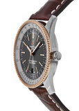 Breitling Navitimer 1 Automatic 41mm Black Dial Brown Leather Strap Mens Watch - U17326211M1P1