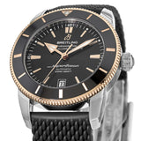 Breitling Superocean Heritage II B20 42mm Black Dial Black Mesh Bracelet Mens Watch - UB2010121B1S1