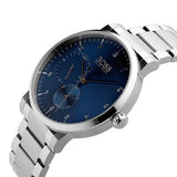 Hugo Boss Oxygen Chronograph Blue Dial Silver Steel Strap Watch for Men - 1513597