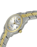 Tissot T Classic PR100 White Dial Two Tone Steel Strap Watch For Women - T049.210.22.032.00