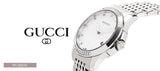 Gucci G Timeless Diamonds Mother of Pearl Dial Silver Steel Strap Watch For Women - YA126510