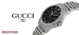 Gucci G Timeless Black Dial Silver Steel Strap Watch For Women - YA126502