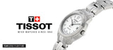 Tissot T Classic PR100 Watch Ladies White Dial Stainless Steel For Women - T049.210.11.017.00