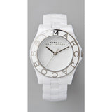 Marc Jacobs Marc White Dial Ceramic Strap Watch for Women - MBM9500