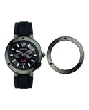 Versace V Extreme Chronograph Black Tone Dial Black Rubber Strap Watch for Men - VCN020017