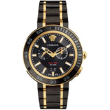 Versace V Extreme Pro Two Tone Dial Stainless Steel Strap Watch for Men - VCN040017