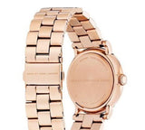 Marc Jacobs Baker White Dial Rose Gold Steel Strap Watch for Women - MBM3244