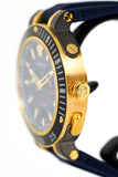 Versace V Extreme Chronograph Blue & Gold Tone Dial Blue Rubber Strap Watch for Men - VCN010017