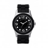 Marc Jacobs Pelly Black Dial Black Plastic Steel Strap Watch for Women - MBM2544