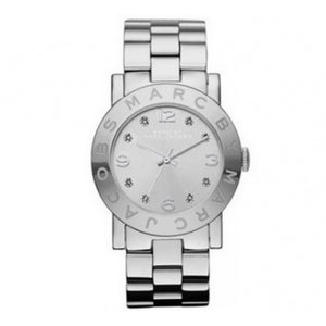 Marc Jacobs Amy Silver Dial Silver Steel Strap Watch for Women - MBM3181