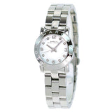 Marc Jacobs Mini Amy White Dial Silver Stainless Steel Strap Watch for Women - MBM3055