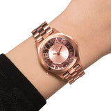 Marc Jacobs Henry Rose Gold Dial Stainless Steel Strap Watch for Women - MBM3293