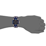Guess Oasis Blue Dial Blue & Rose Gold Stainless Steel Strap Watch For Men - W0366G4