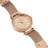 Guess Soho Rose Gold Dial Stainless Steel Watch For Women - W0638L4