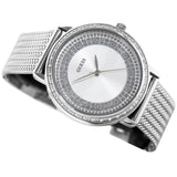 Guess Quartz Silver Dial Willow Stainless Steel Mesh Bracelet Watch For Women - W0836L2