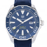 Tag Heuer Aquaracer Calibre 5 Automatic Blue Dial Blue Rubber Strap Watch for Men - WAY201B.FT6150