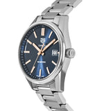 Tag Heuer Carrera Quartz Blue Dial Silver Steel Strap Watch for Women - WAR1112.BA0601