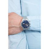 Maserati Ricordo Chronograph Blue Dial Silver Steel Strap Watch For Men - R8873633001