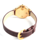 Marc Jacobs Betty White Dial Brown Leather Strap Watch for Women - MJ1481